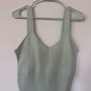 Abercrombie & Fitch Light Green Ribbed Tank
